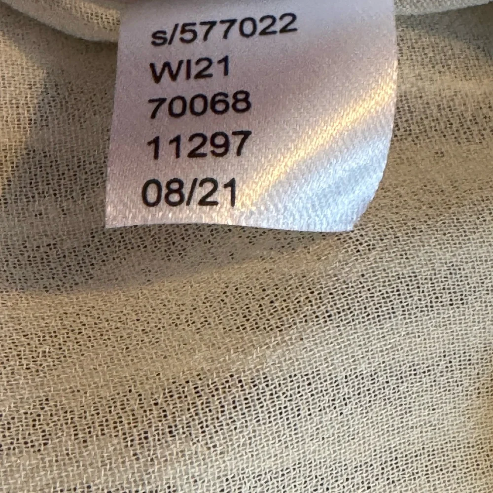 Loft Beige Tan Ivory Sequin Short Sleeve Party Top Shirt Women's Size Medium - Picture 10 of 11